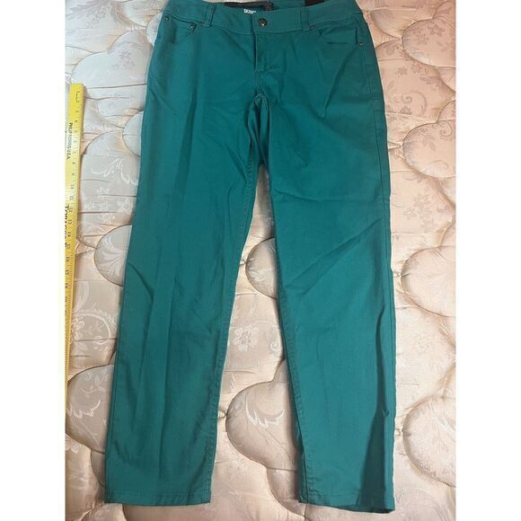 NWT LANE BRYANT Women's Green Jeans SIZE 14 SKINNY STRECH DENIM Tapered New - Picture 3 of 16